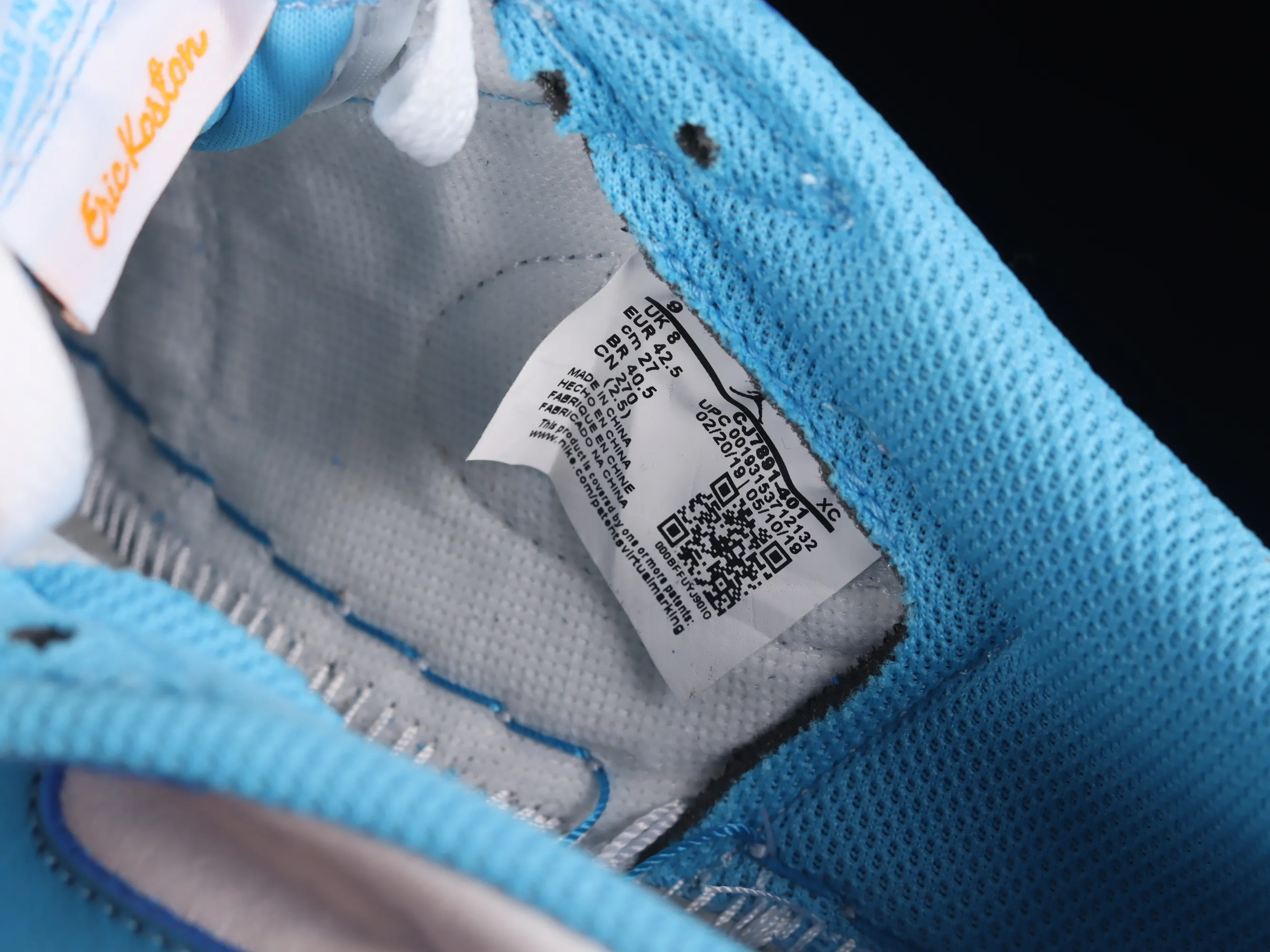 All categories Air Jordan Jordan series basketball shoes Air Jordan 1 Low pure original version Nk SB x Air Jordan 1 Low AJ1 Joe 1 joint North Carolina blue full head layer low-top basketball shoes CJ7891-401